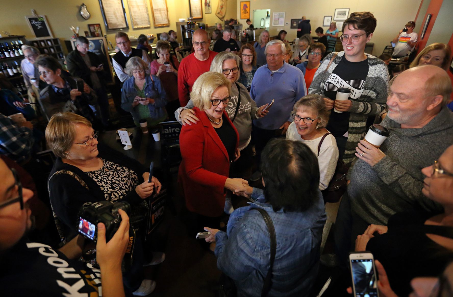 Claire McCaskill campaigns to keep Senate seat